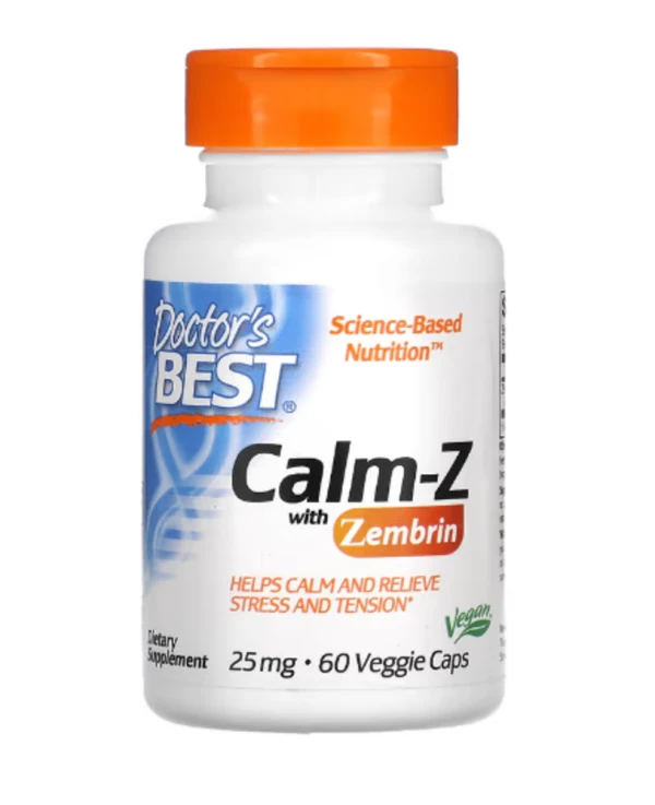 Doctor's Best, Calm-Z with Zembrin, 25 mg, 60 Veggie Caps
