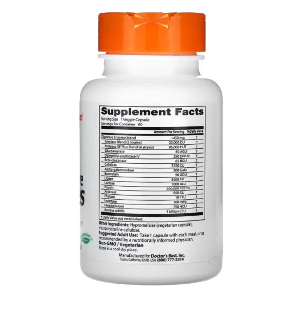 Doctor's Best, Digestive Enzymes, 90 Veggie Caps