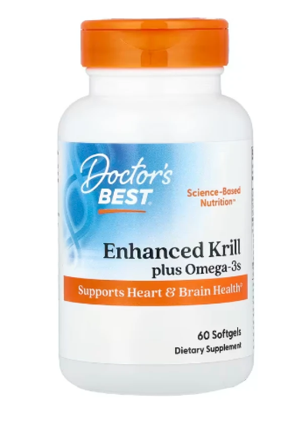 Doctor's Best, Enhanced Krill Plus Omega3s with Superba 2, 60 Softgels