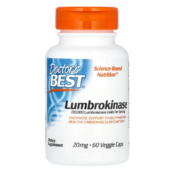 Doctor's Best, Lumbrokinase, 20 mg, 60 Veggie Caps