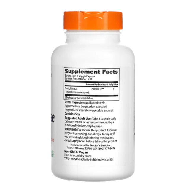 Doctor's Best, Nattokinase, 2,000 FUs, 270 Veggie Caps