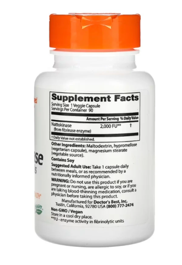 Doctor's Best, Nattokinase, 2,000 FUs, 90 Veggie Caps