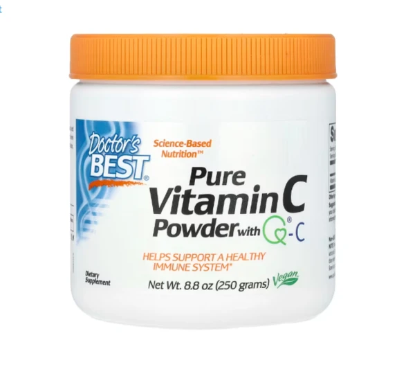 Doctor's Best, Pure Vitamin C Powder with Q-C, 8.8 oz (250 g)