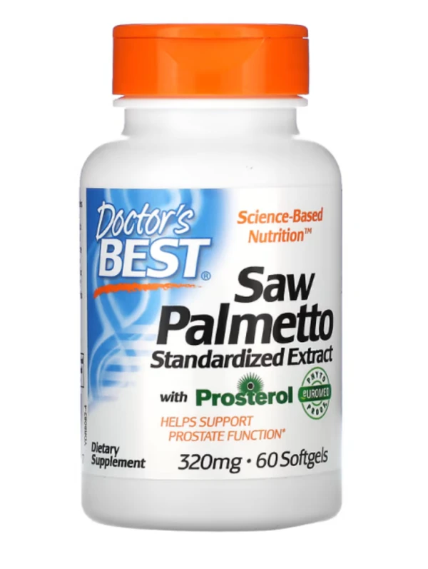 Doctor's Best, Saw Palmetto with Prosterol, Standardized Extract, 320 mg, 60 Softgels