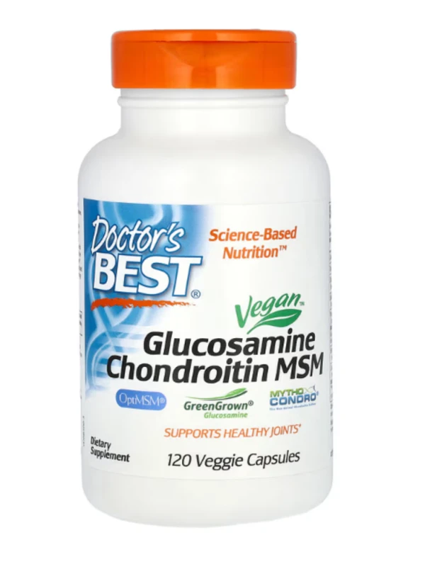 Doctor's Best, Vegan Glucosamine Chondroitin MSM, 120 Veggie Caps