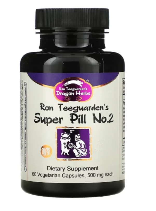 Dragon Herbs ( Ron Teeguarden ), Super Pill No. 2, 500 mg, 60 Vegetarian Capsules