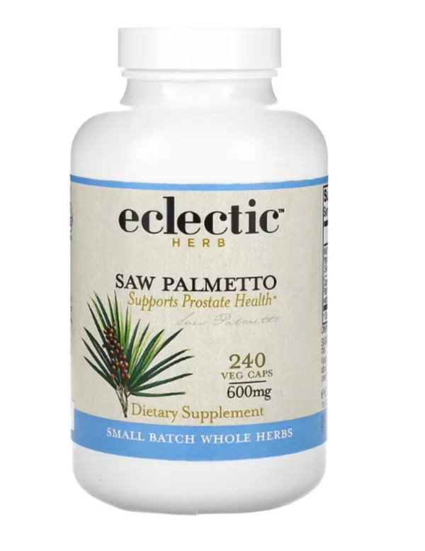 Eclectic Institute, Herb, Saw Palmetto, 600 mg, 240 Veg Caps