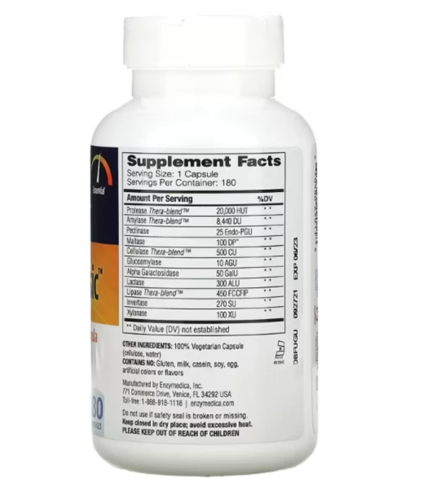 Enzymedica, Digest Basic, Essential Enzyme Formula, 180 Capsules