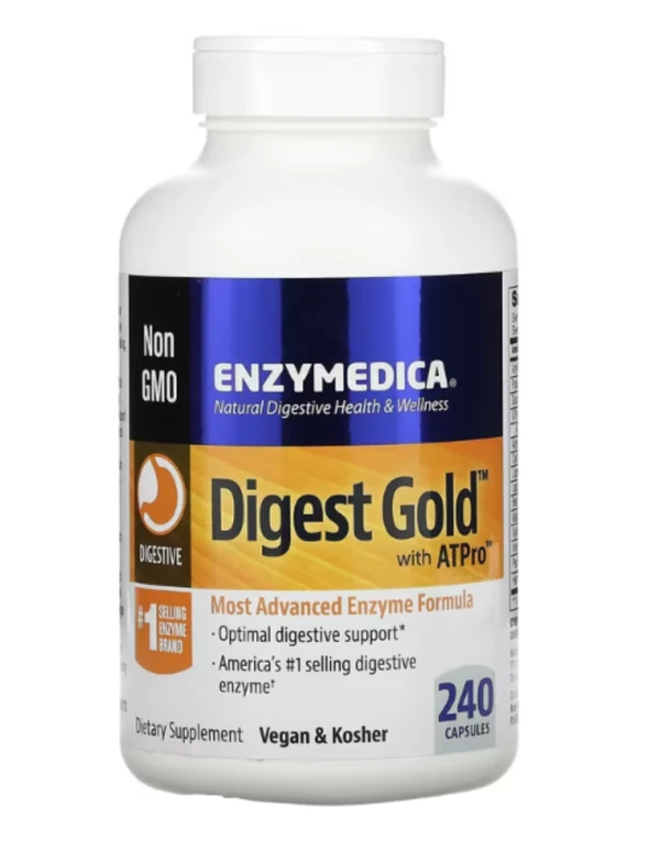 Enzymedica, Digest Gold with ATPro, 240 Capsules