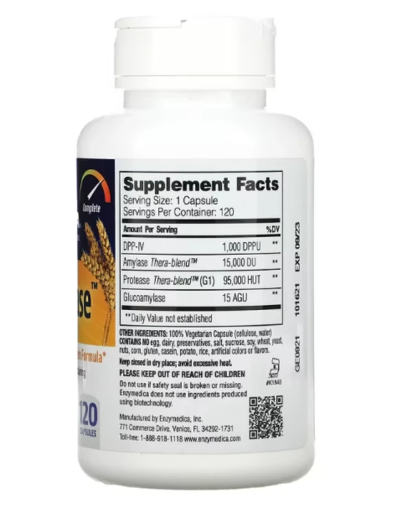 Enzymedica, GlutenEase, 120 Capsules