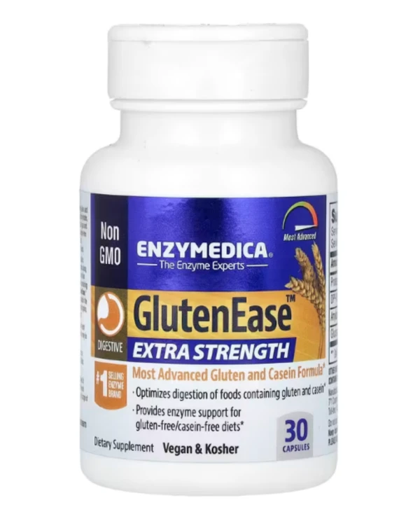 Enzymedica, GlutenEase, Extra Strength, 30 Capsules