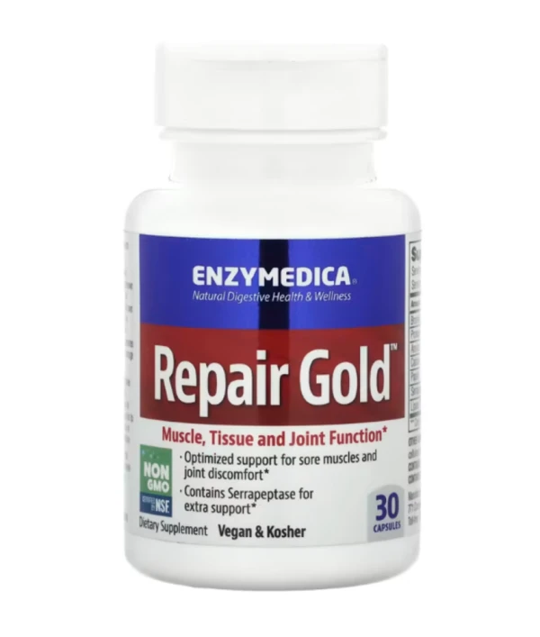 Enzymedica, Repair Gold, Muscle, Tissue and Joint Function, 30 Capsules