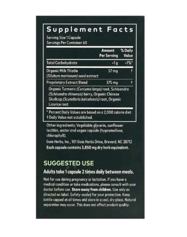 Gaia Herbs, Liver Health, 60 Vegan Liquid Phyto-Caps