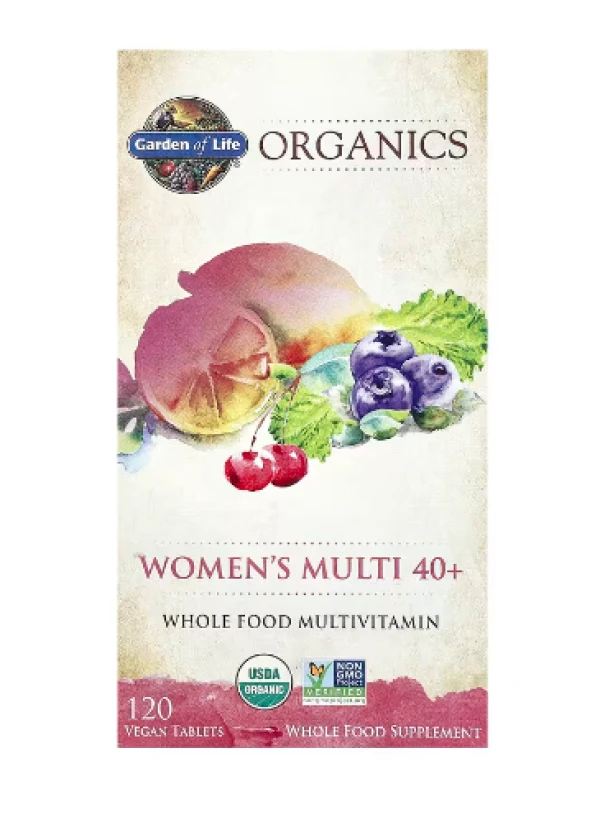 Garden of Life, Organics, Women's Multi 40+, 120 Vegan Tablets