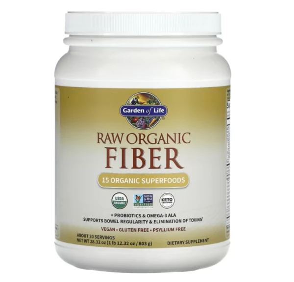 Garden of Life, RAW Organic Fiber, 1 lb, 12.32 oz