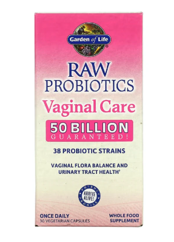 Garden of Life, RAW Probiotics, Vaginal Care, 50 Billion, 30 Vegetarian Capsules
