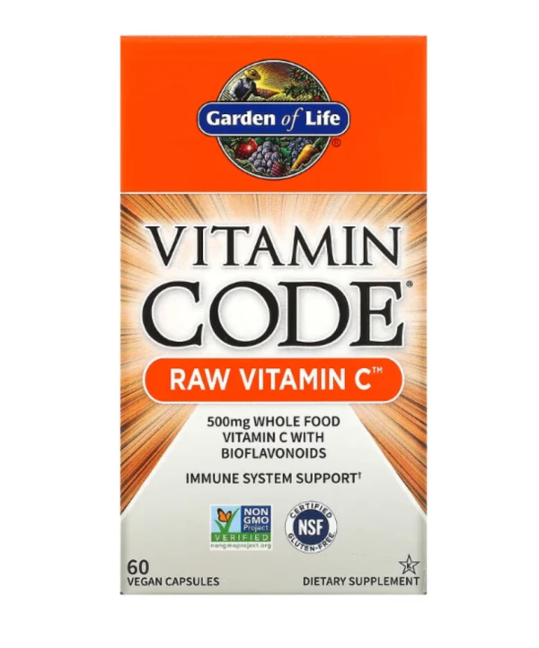 Garden of Life, Vitamin Code, RAW Vitamin C, 60 Vegan Capsules