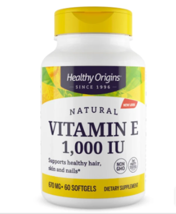 Healthy Origins E-1000 -1000 IU - 60 Softgels