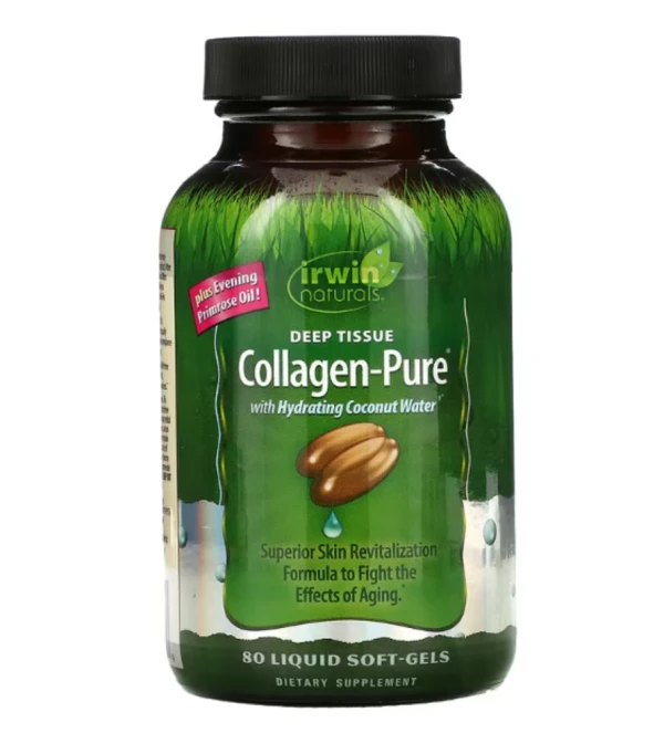 Irwin Naturals, Deep Tissue Collagen-Pure, 80 Liquid Soft-Gels