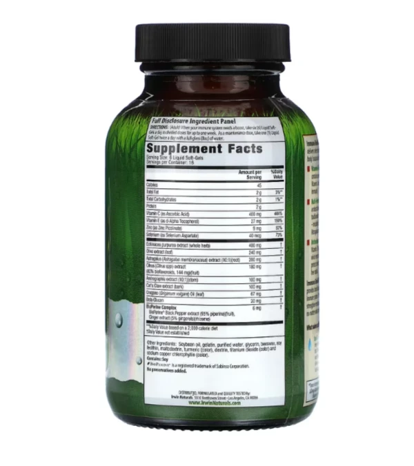 Irwin Naturals, Immuno-Shield, All Season Wellness, 100 Liquid Soft-Gels
