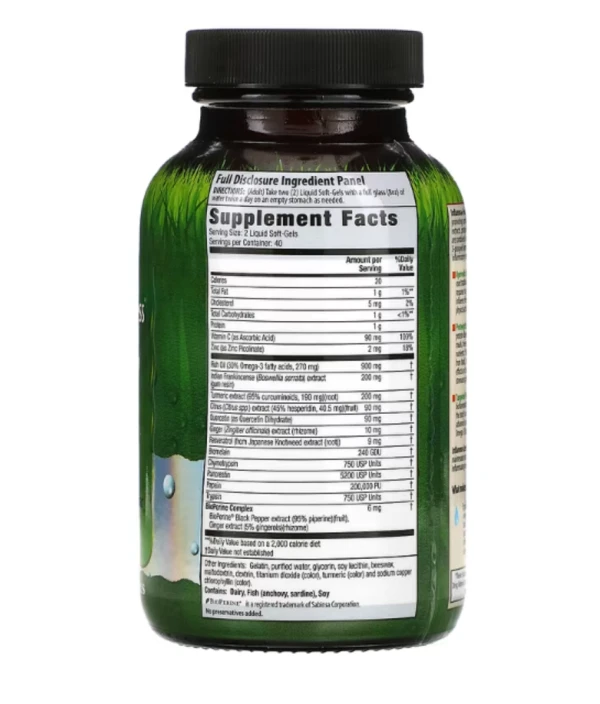 Irwin Naturals, Inflamma-Less, 80 Liquid Soft-Gels