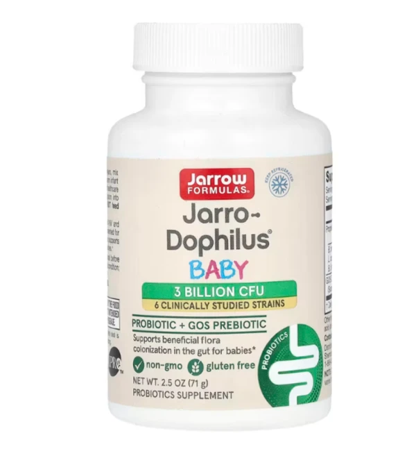 Jarrow Formulas, Baby's Jarro-Dophilus, Probiotic + GOS Prebiotic Powder, 2.5 oz (71 g)
