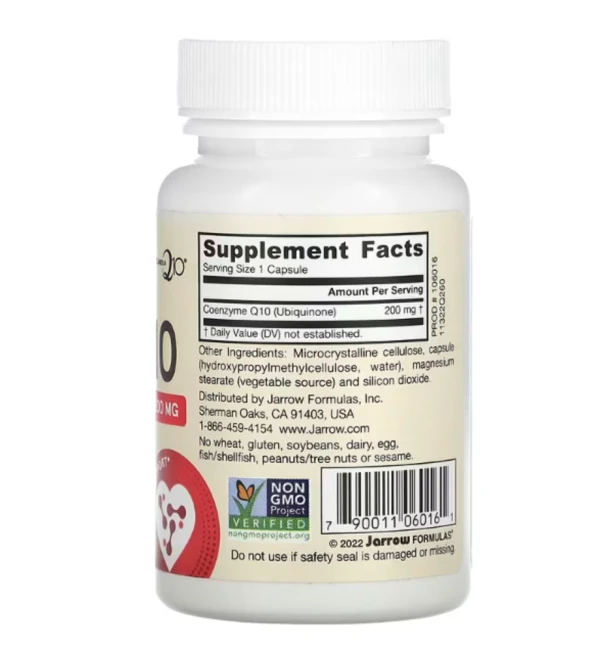 Jarrow Formulas, Co-Q10, 200 mg, 60 Veggie Caps