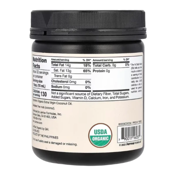 Jarrow Formulas, Extra Virgin Coconut Oil, 16 fl oz (473 ml)