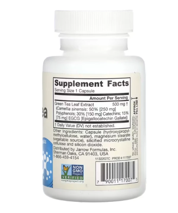 Jarrow Formulas, Green Tea, 100 Veggie Capsules