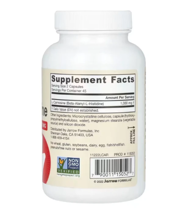 Jarrow Formulas, L-Carnosine, 90 Veggie Caps