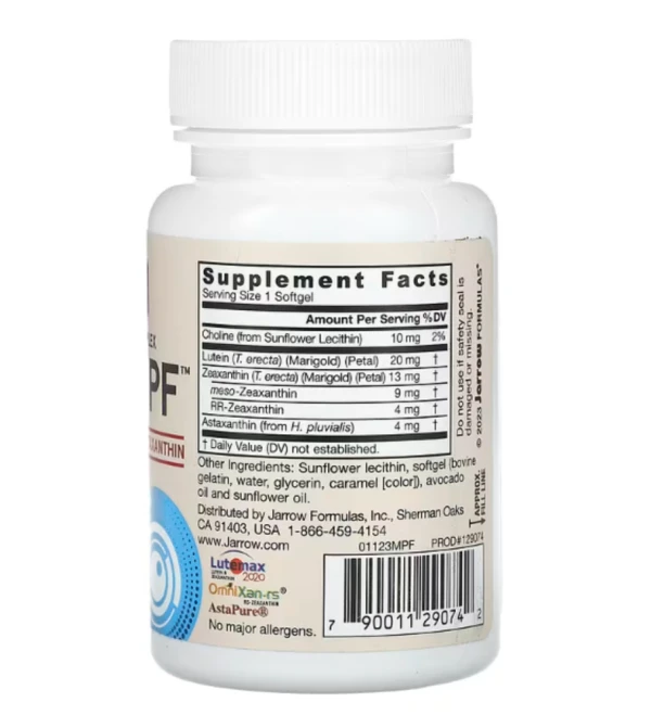 Jarrow Formulas, MaculaPF, Carotenoid Complex, 30 Softgels