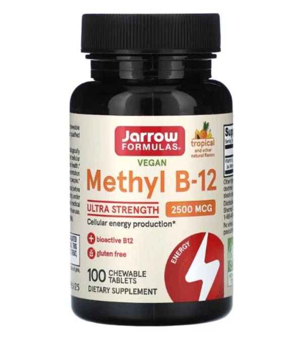 Jarrow Formulas, Methyl B-12, Tropical, 2,500 mcg, 100 Chewable Tablets