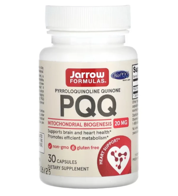Jarrow Formulas, PQQ, 20 mg, 30 Capsules