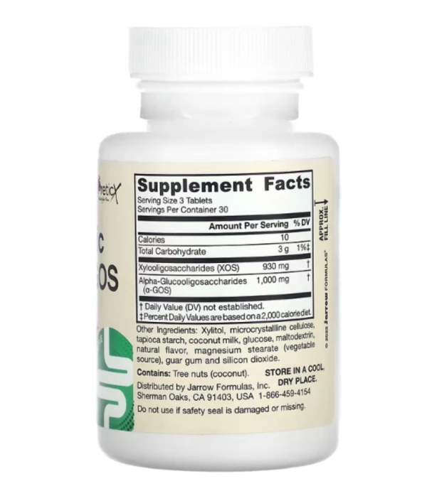 Jarrow Formulas, Prebiotic XOS + a-GOS, Prebiotic Fiber, 90 Chewable Tablets