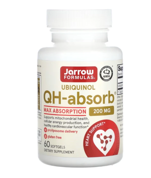 Jarrow Formulas, Ubiquinol, QH-Absorb, Max Absorption, 200 mg, 60 Softgels