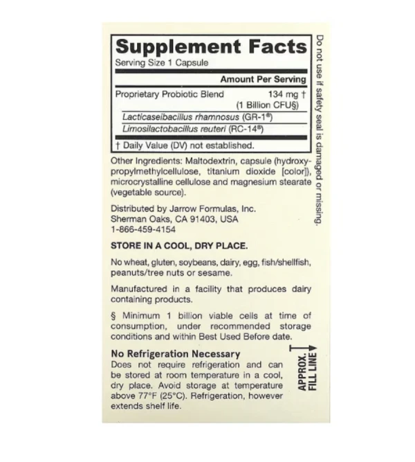 Jarrow Formulas, Vegan Fem Dophilus, 1 Billion CFU, 60 Veggie Capsules