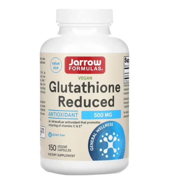 Jarrow Formulas, Vegan Glutathione Reduced, 500 mg, 150 Veggie Capsules