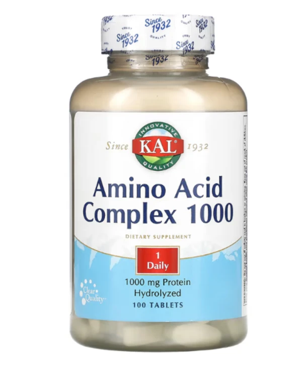 KAL, Amino Acid Complex 1000, 1,000 mg, 100 Tablets