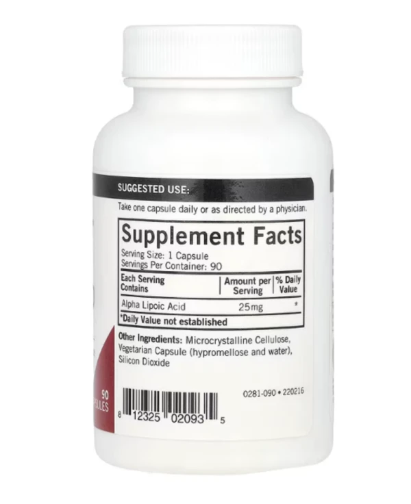 Kirkman Labs, Alpha Lipoic Acid, 25 mg, 90 Capsules