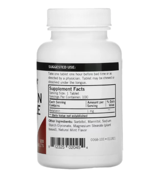 Kirkman Labs, Melatonin Chewable Tablets, 1 mg, 100 Tablets