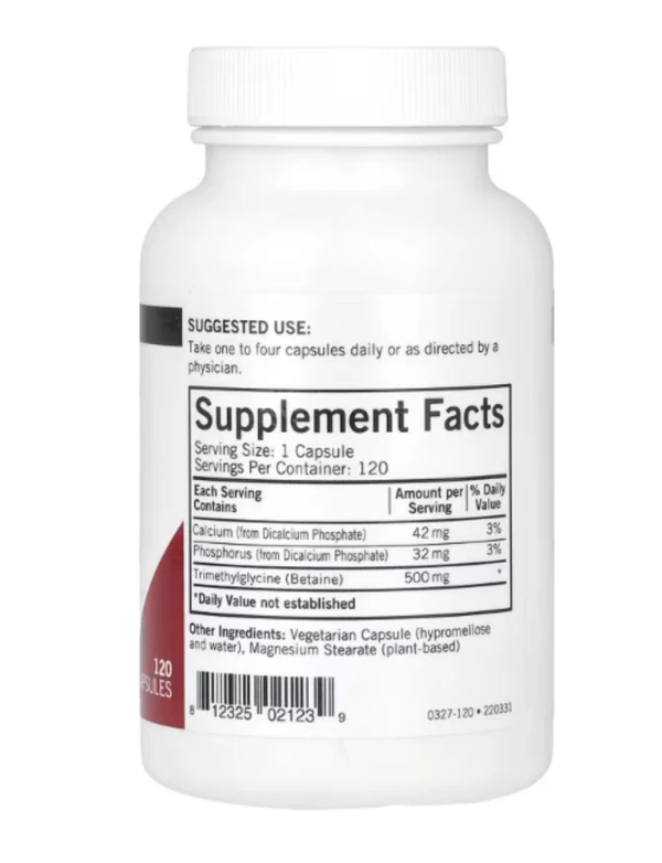 Kirkman Labs, TMG , 500 mg, 120 Capsules