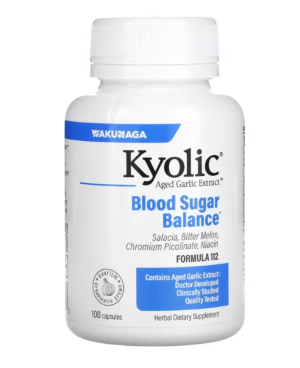 Kyolic, Aged Garlic Extract, Blood Sugar Balance, 100 Capsules