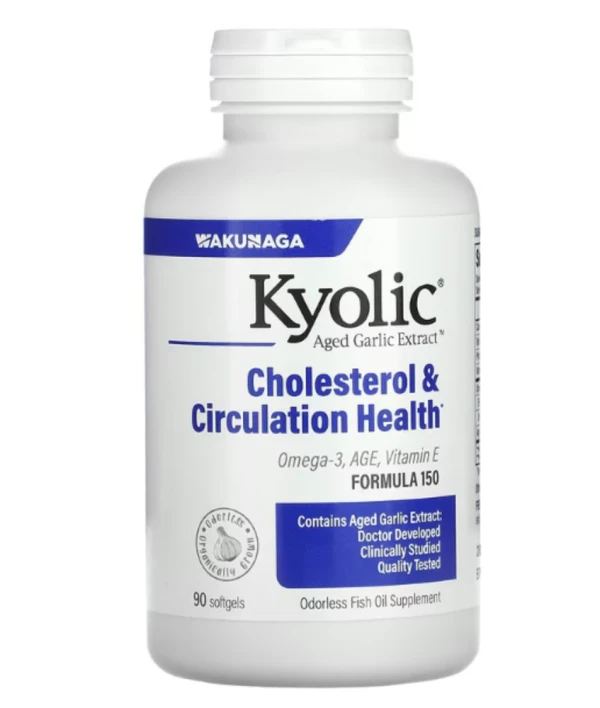 Kyolic, Aged Garlic Extract, Cholesterol & Circulation Health, 90 Softgels