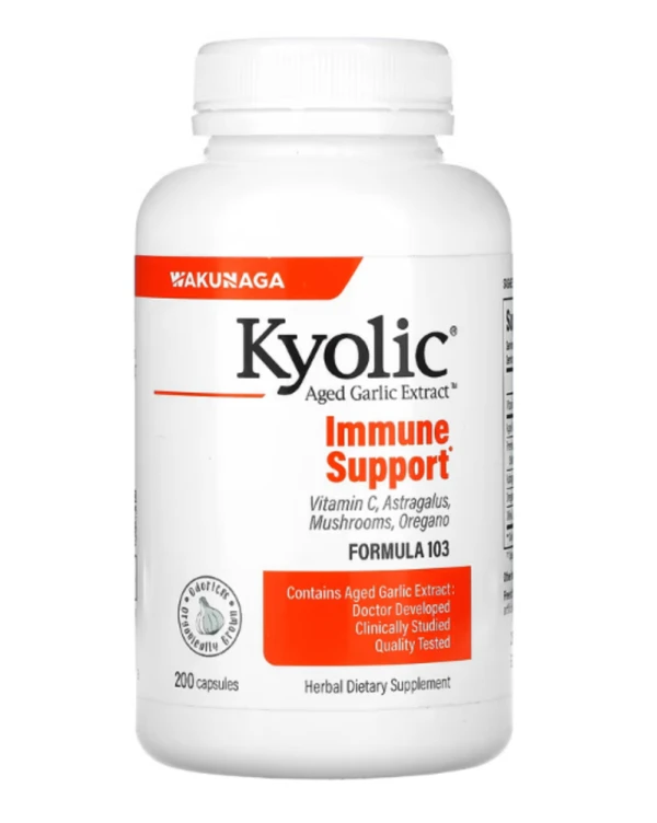 Kyolic, Aged Garlic Extract, Immune, Formula 103, 200 Capsules