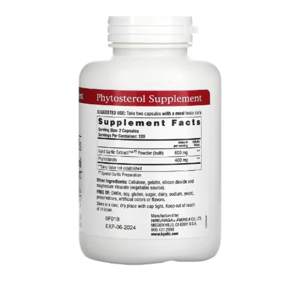 Kyolic, Aged Garlic Extract, Phytosterols, Formula 107, 240 Capsules