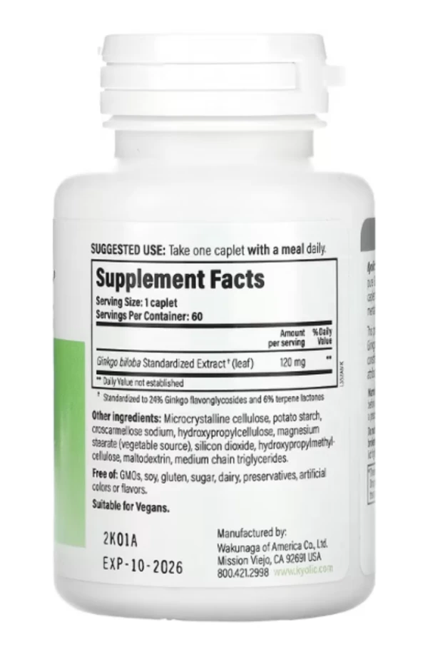 Kyolic, Brain Focus, 60 Vegetarian Caplets