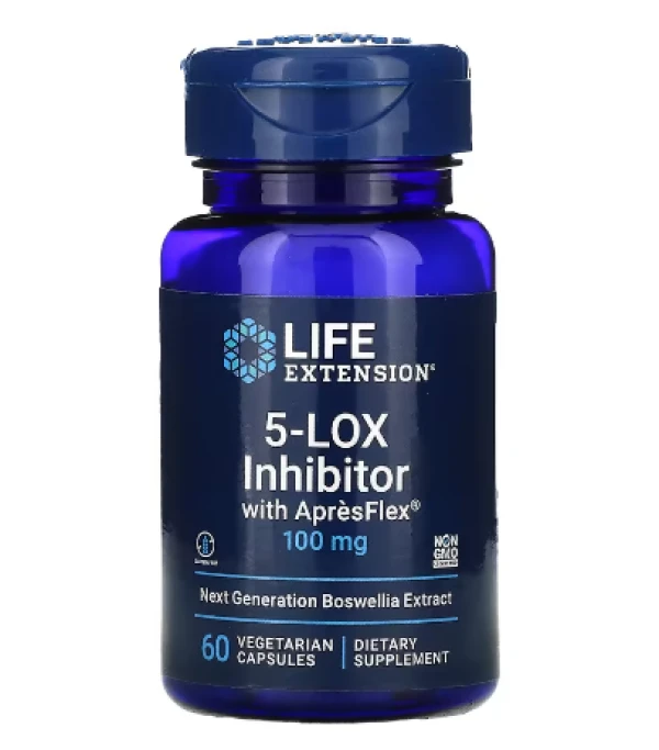 Life Extension, 5-LOX Inhibitor with ApresFlex, 100 mg, 60 Vegetarian Capsules