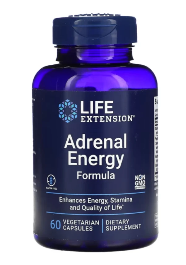 Life Extension, Adrenal Energy Formula, 60 Vegetarian Capsules