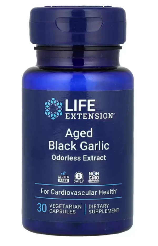 Life Extension, Aged Black Garlic, 500 mg 30 Vegetarian Capsules