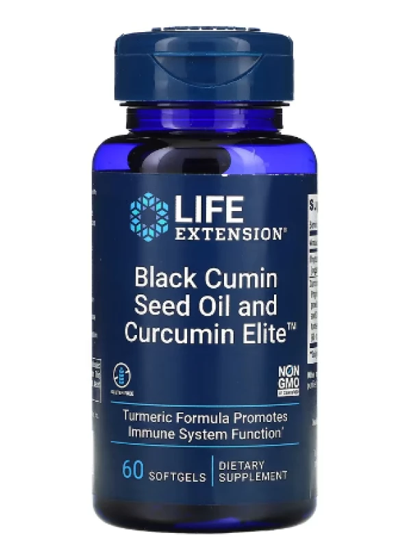 Life Extension, Black Cumin Seed Oil and Curcumin Elite , 60 Softgels